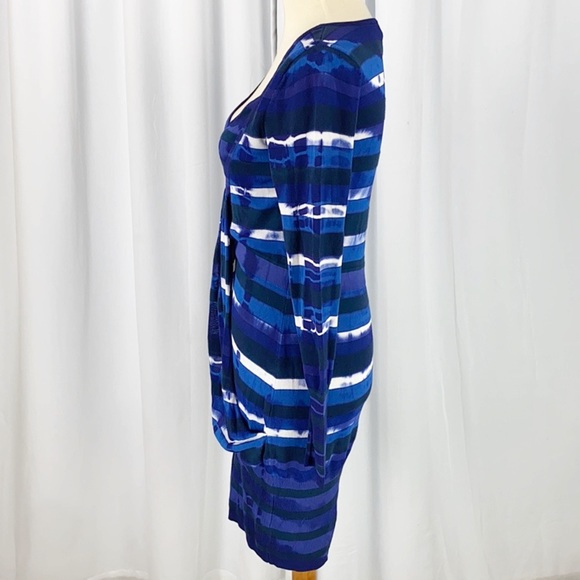 Karen Millen Drape Front Knit Bodycon Tie Dye - Picture 2 of 14